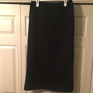 Black maxi skirt with star embellishments
